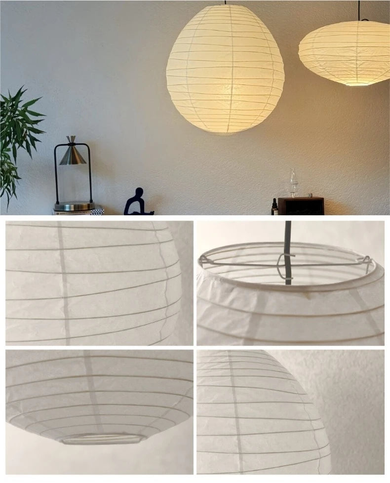 Aki Rice Paper Globe Pendant Light