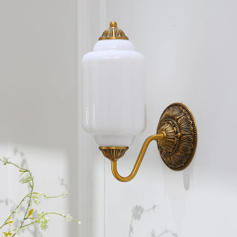 Camille Ribbed Glass Wall Sconce