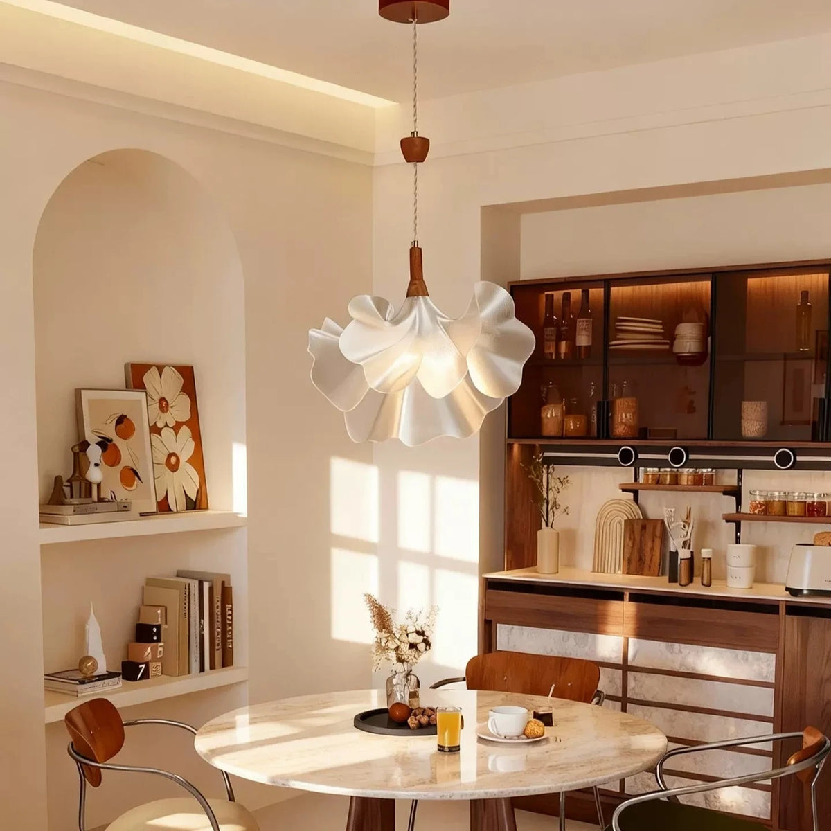 Evania Floral Pendant Light