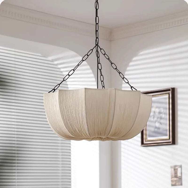 Aurelie Pleated Fabric Pendant Light