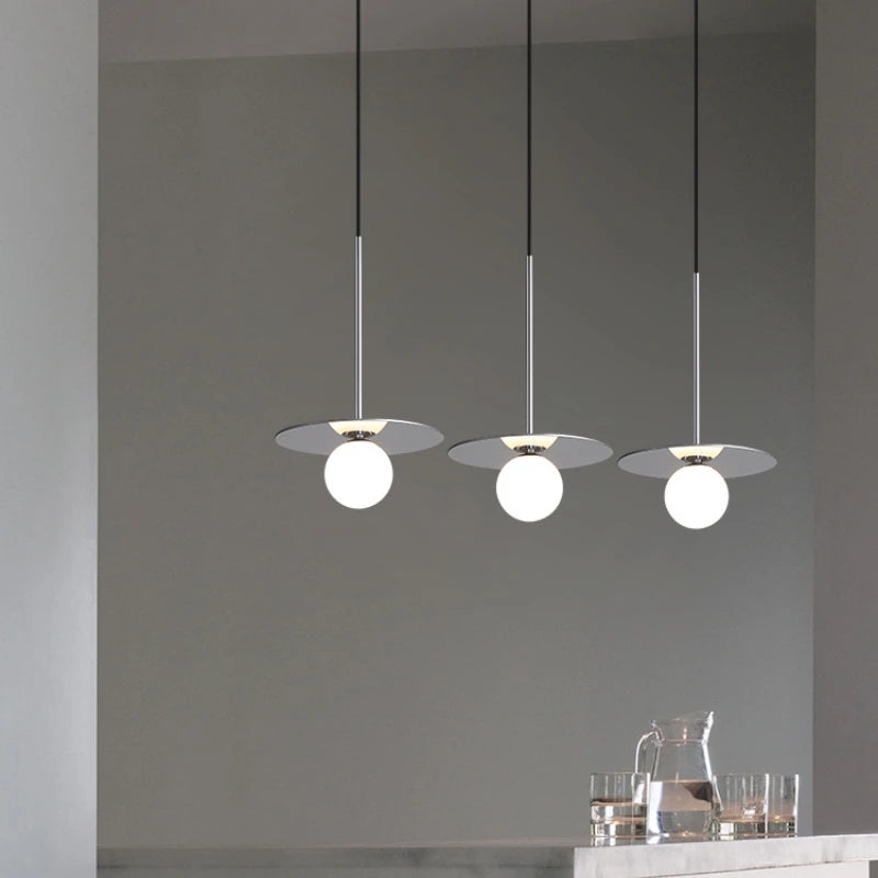 Orion Disc Globe Pendant Light