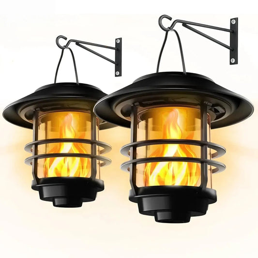 Ashford Flickering Flame Solar Wall Lantern