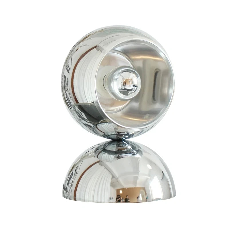 Astra Rotatable Silver Sphere Table Lamp & Floor Lamp