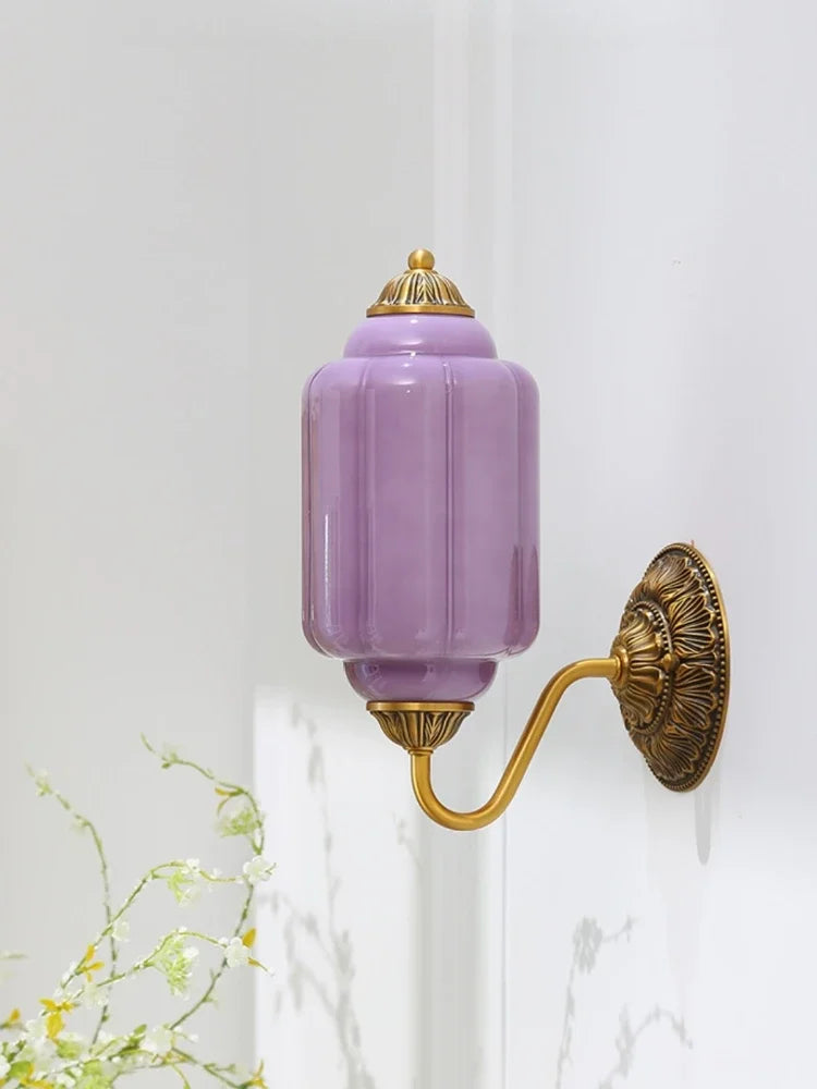 Camille Ribbed Glass Wall Sconce