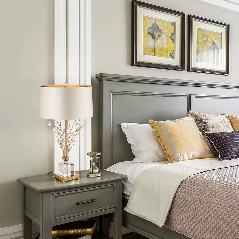 Sylvara Gold Branch Crystal Table Lamp