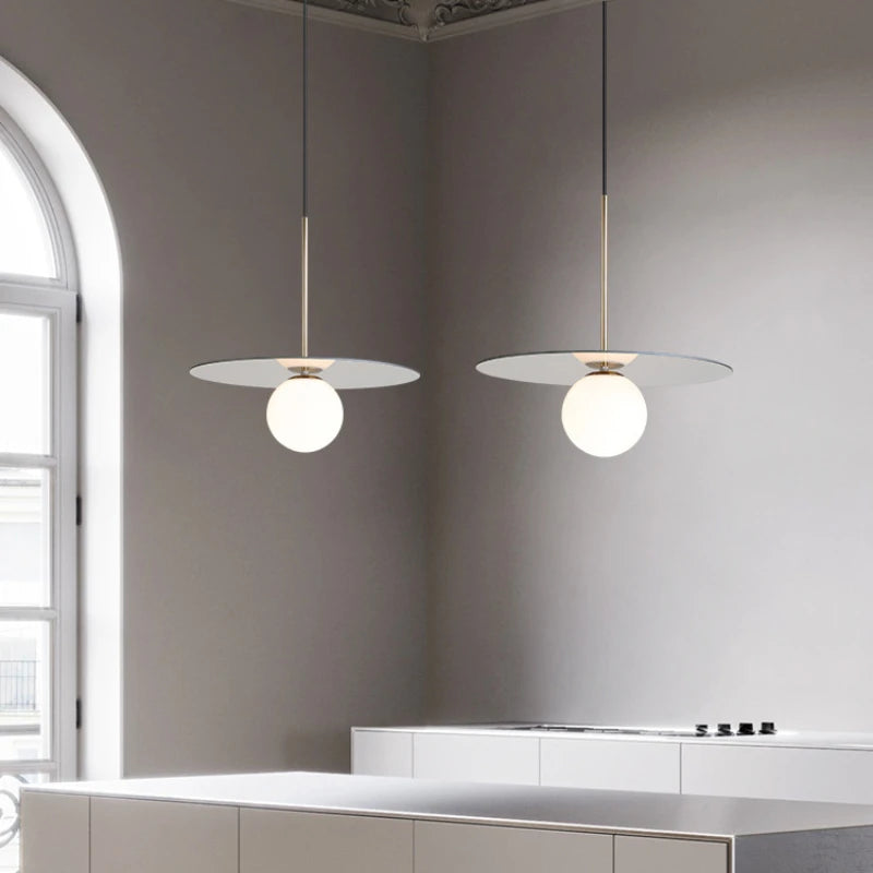 Orion Disc Globe Pendant Light