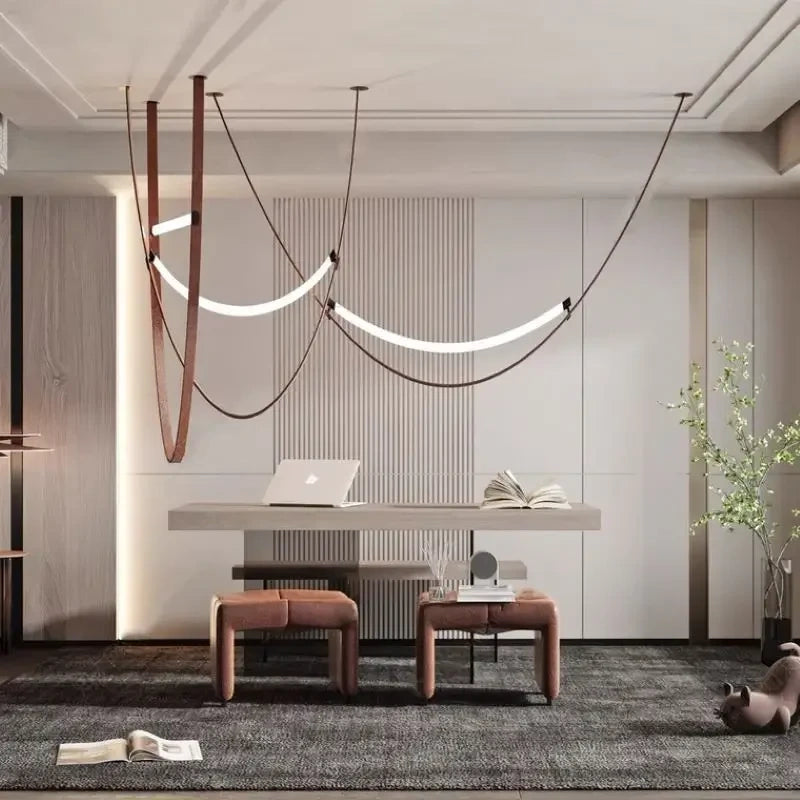 Vero Leather LED Chandelier
