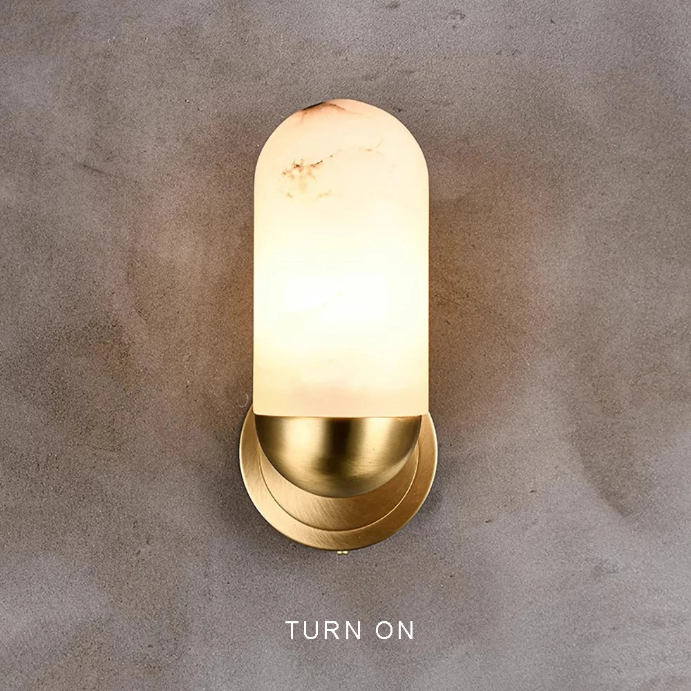 Daphne Laurel Alabaster Wall Sconce