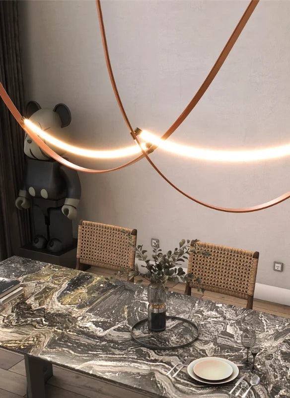 Vero Leather LED Chandelier