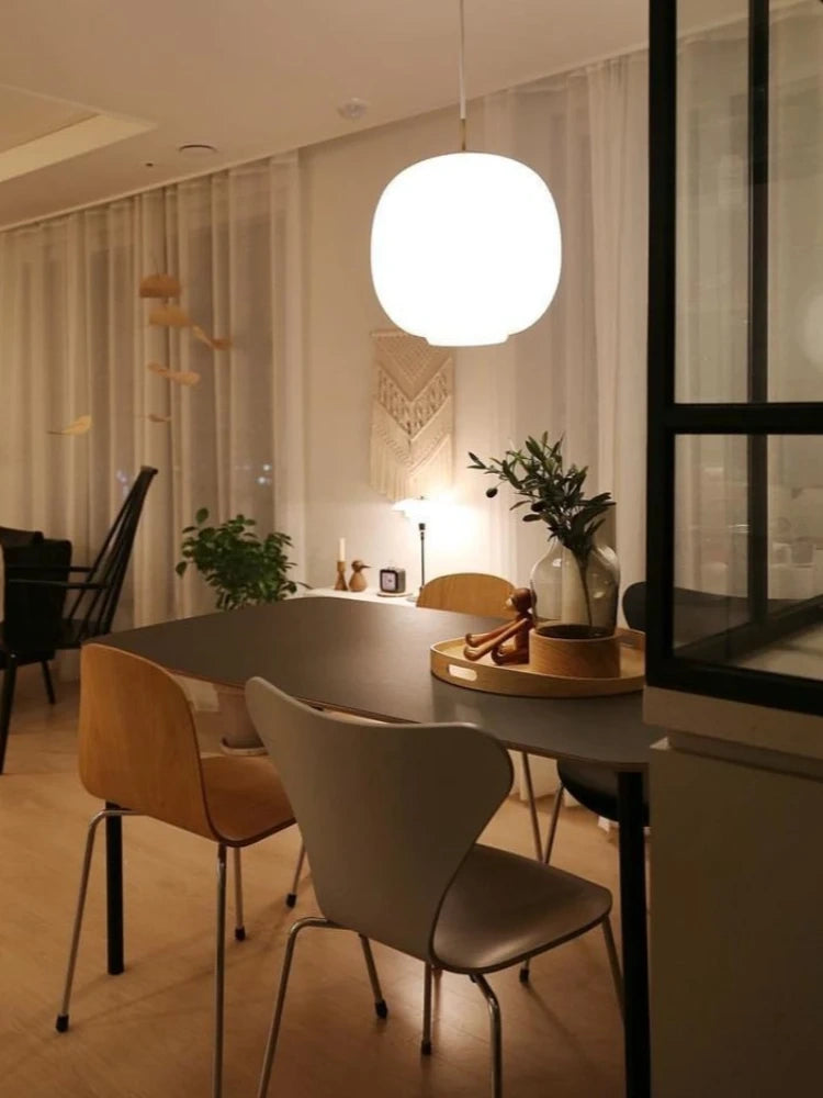 Alba Milk White Glass Pendant Light