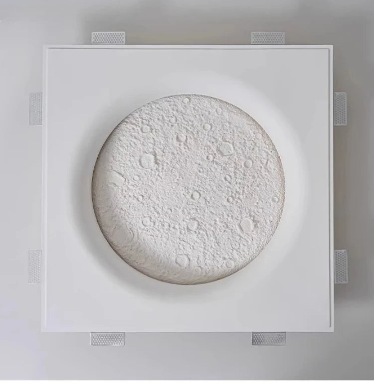 Moon Halo Recessed Gypsum Ceiling Light, Wall Light
