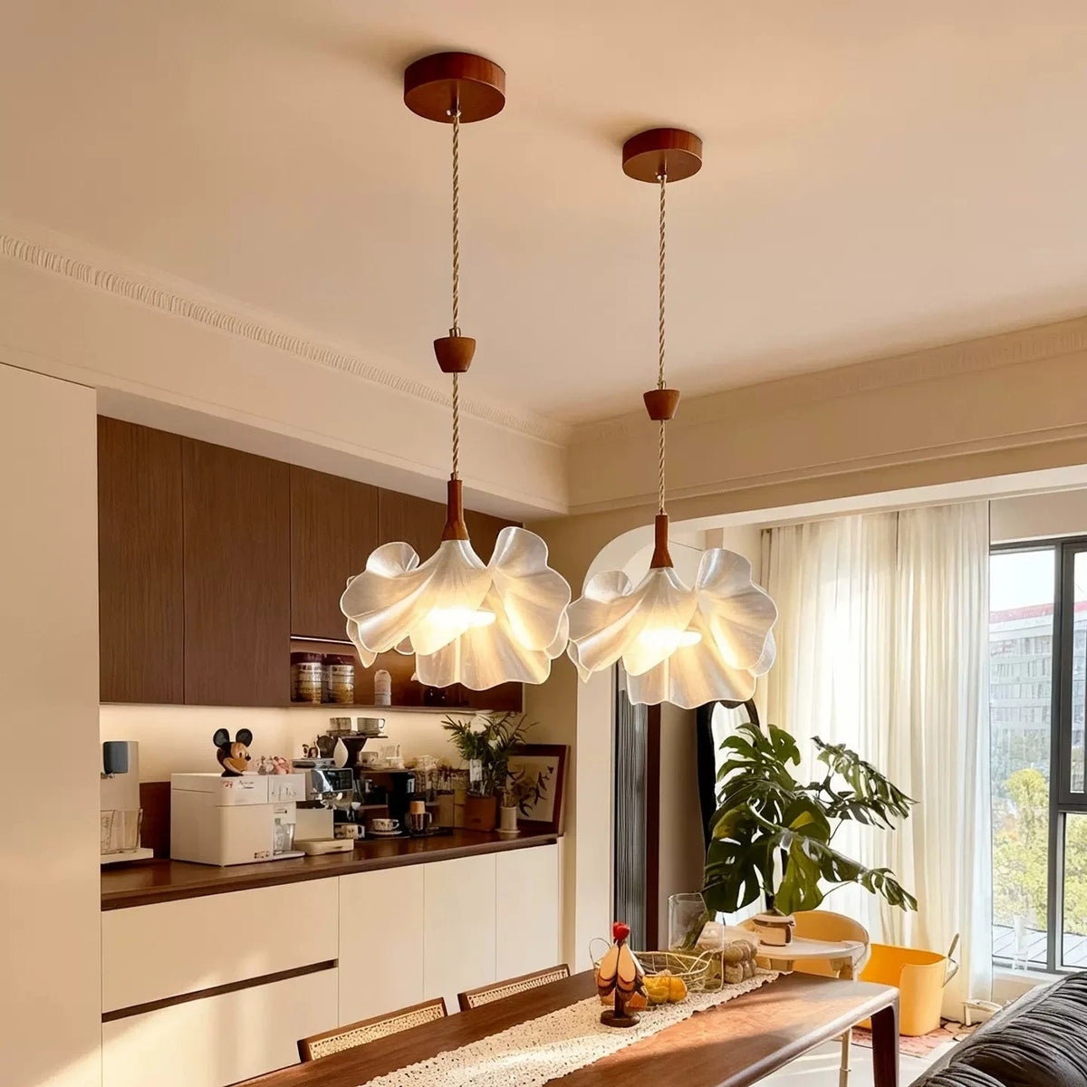 Evania Floral Pendant Light