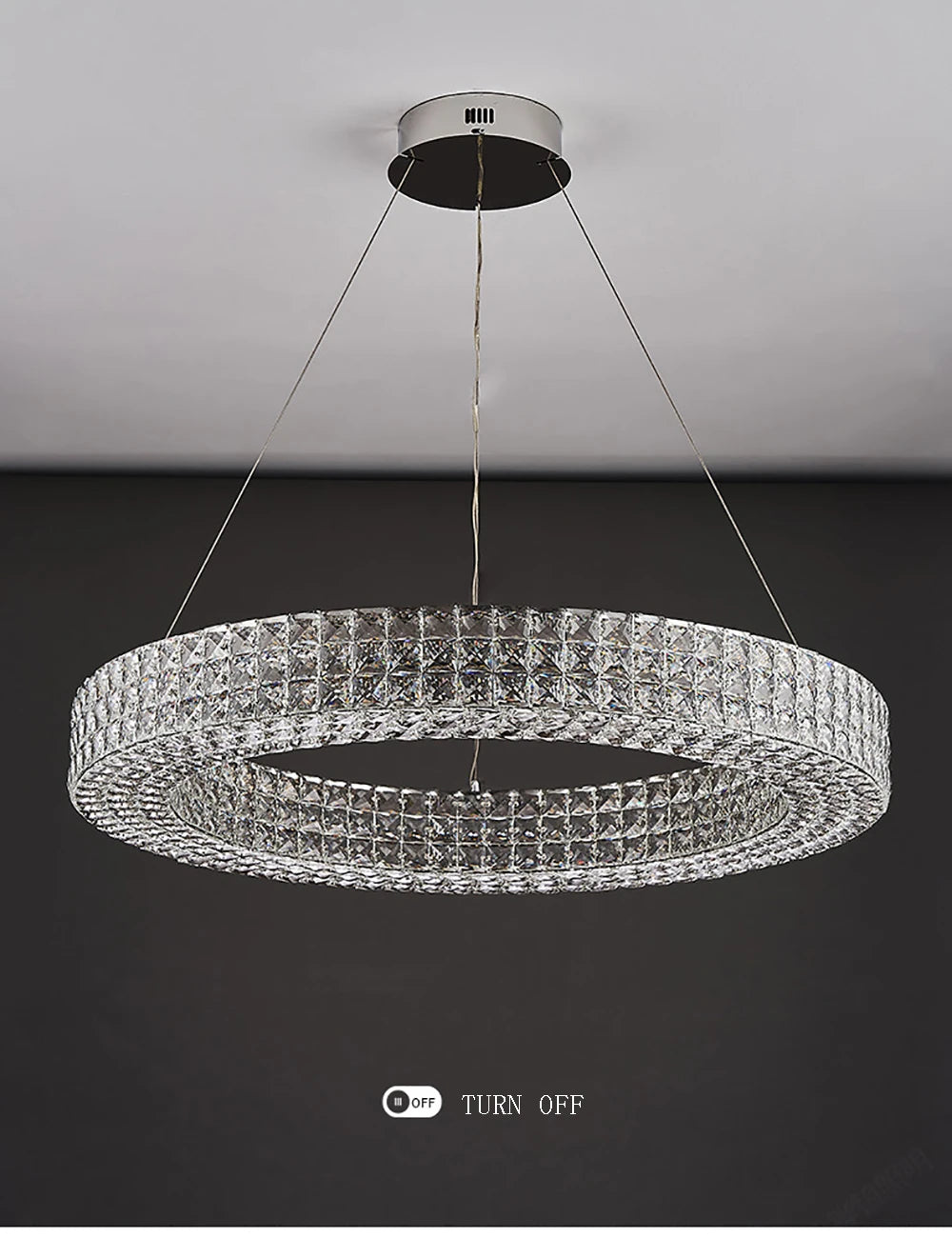 Cassia Ring Crystal Chandelier