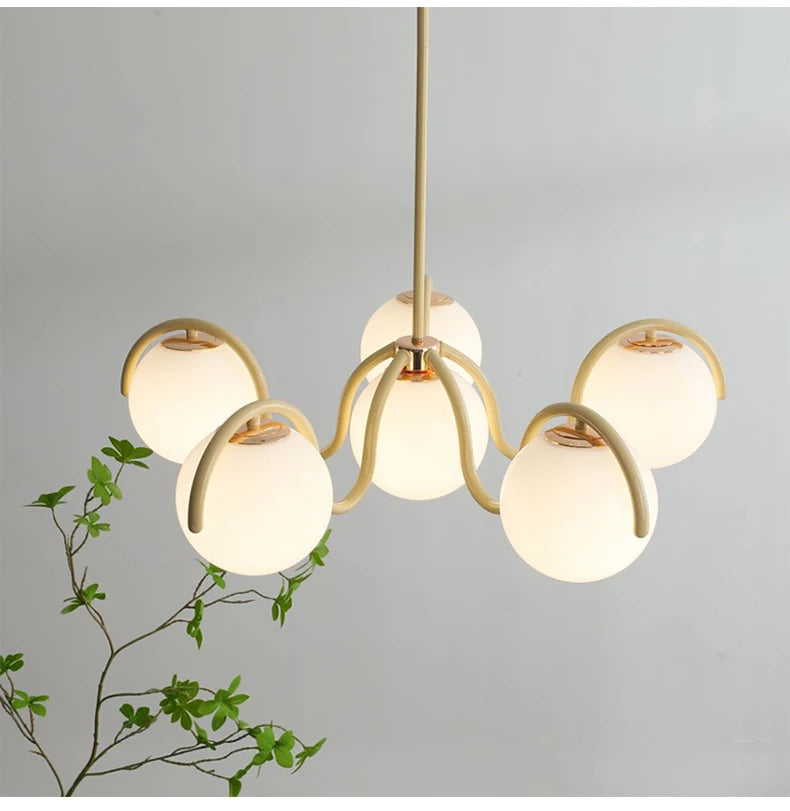 Colette 6-Globe Glass Pendant Light