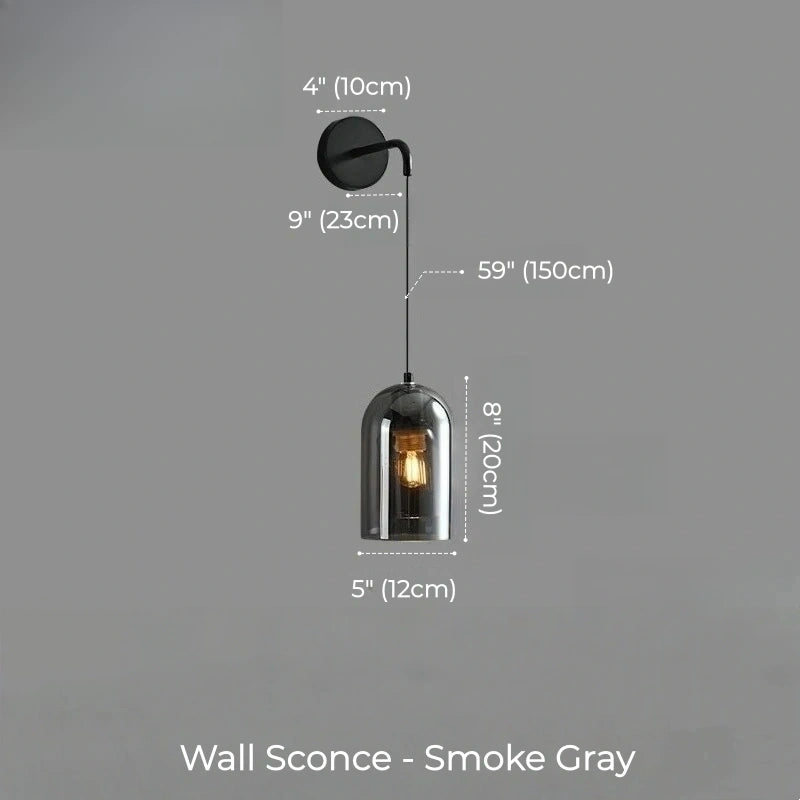 Scandinavian Dome Glass Pendant Light