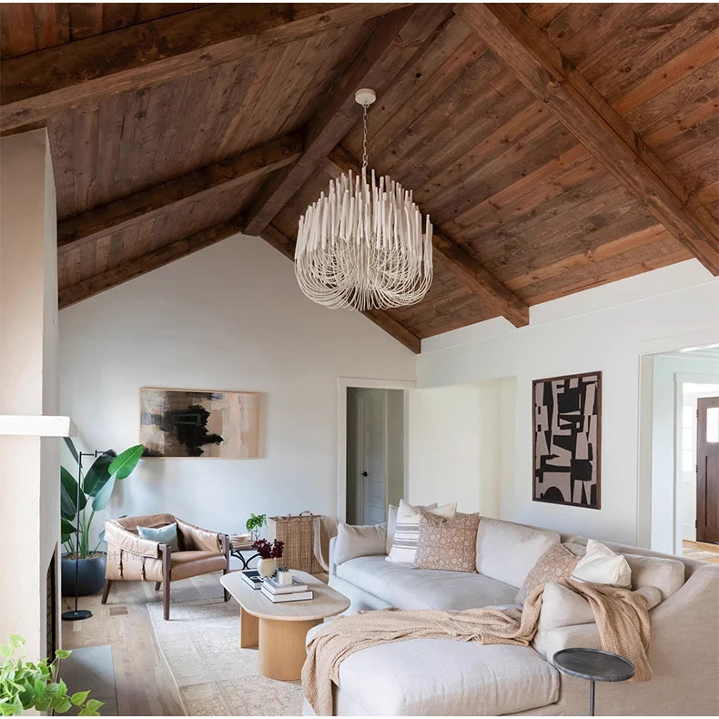 Agave Abstract Wood Chandelier