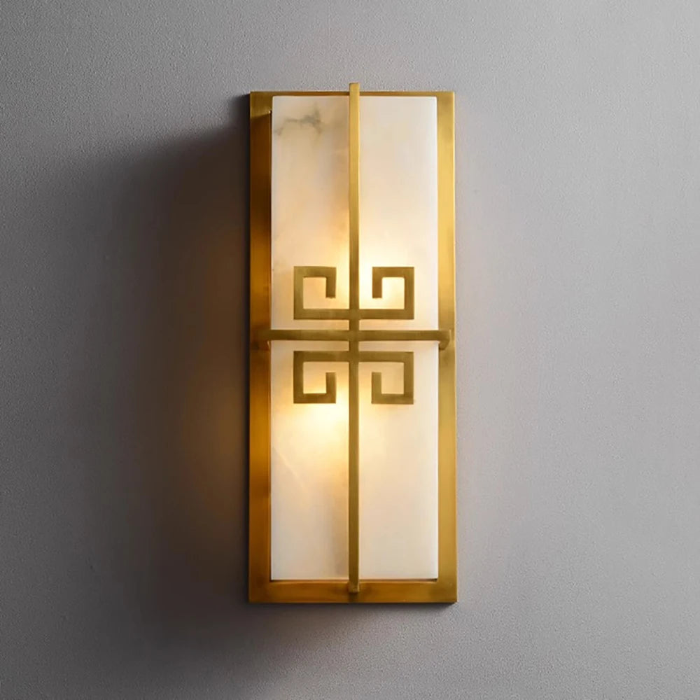 Daphne Laurel Alabaster Wall Sconce