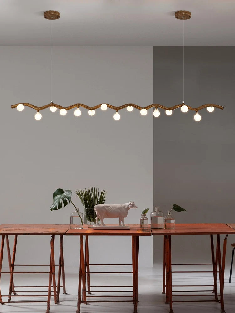 Sylvia Rustic Tree Branch Chandelier, Dimmable