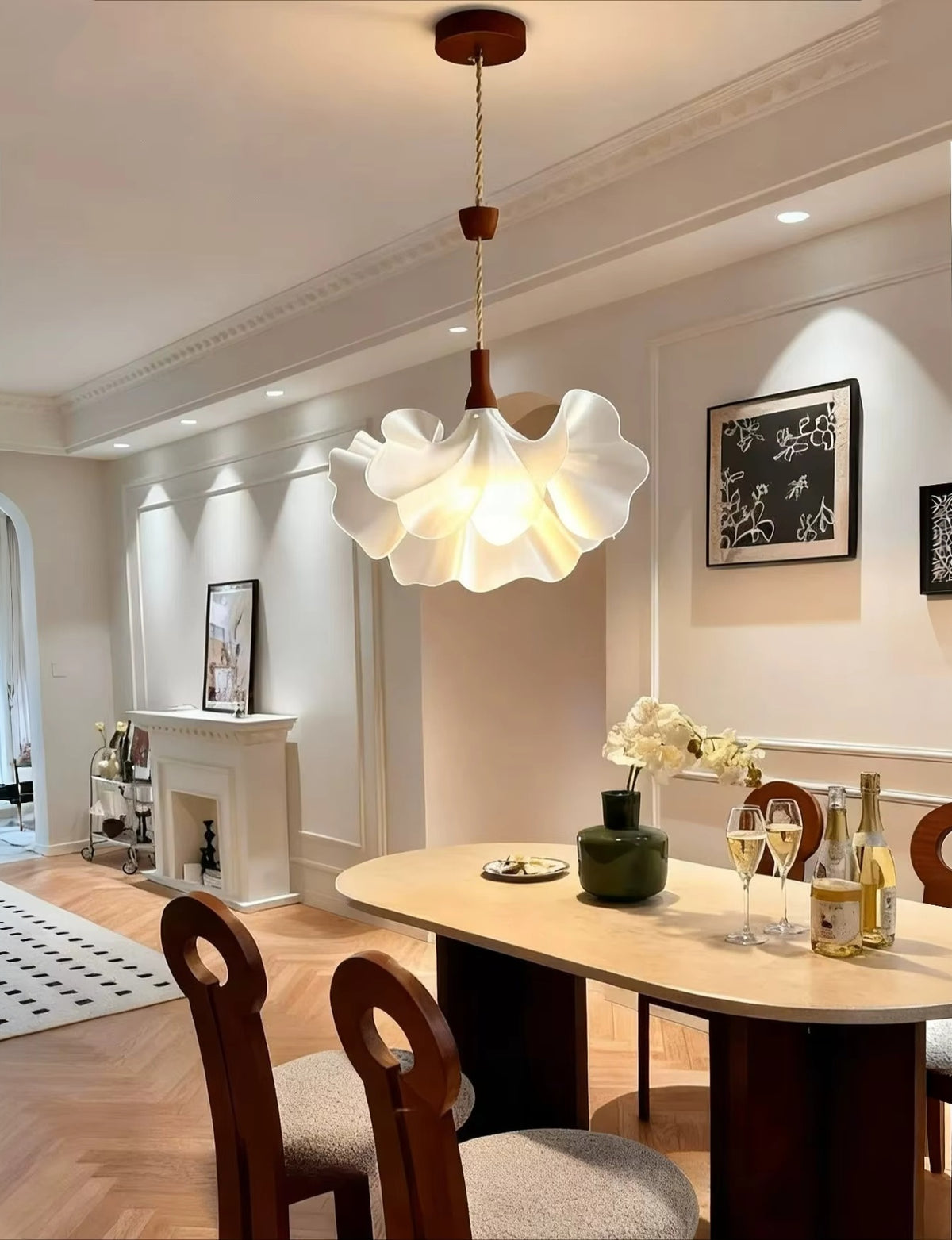 Evania Floral Pendant Light