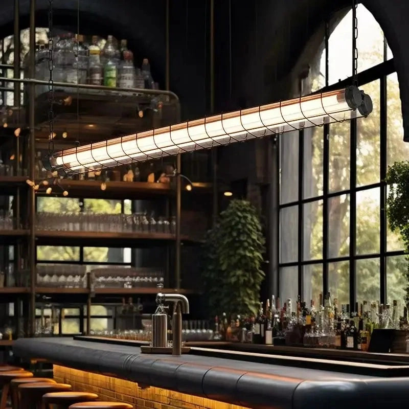 Briggs Caged Tube LED Linear Pendant Light