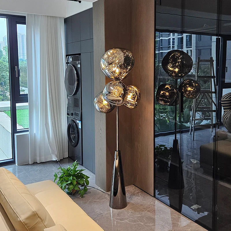 Tambora Lava Floor Lamp, Bulb Version