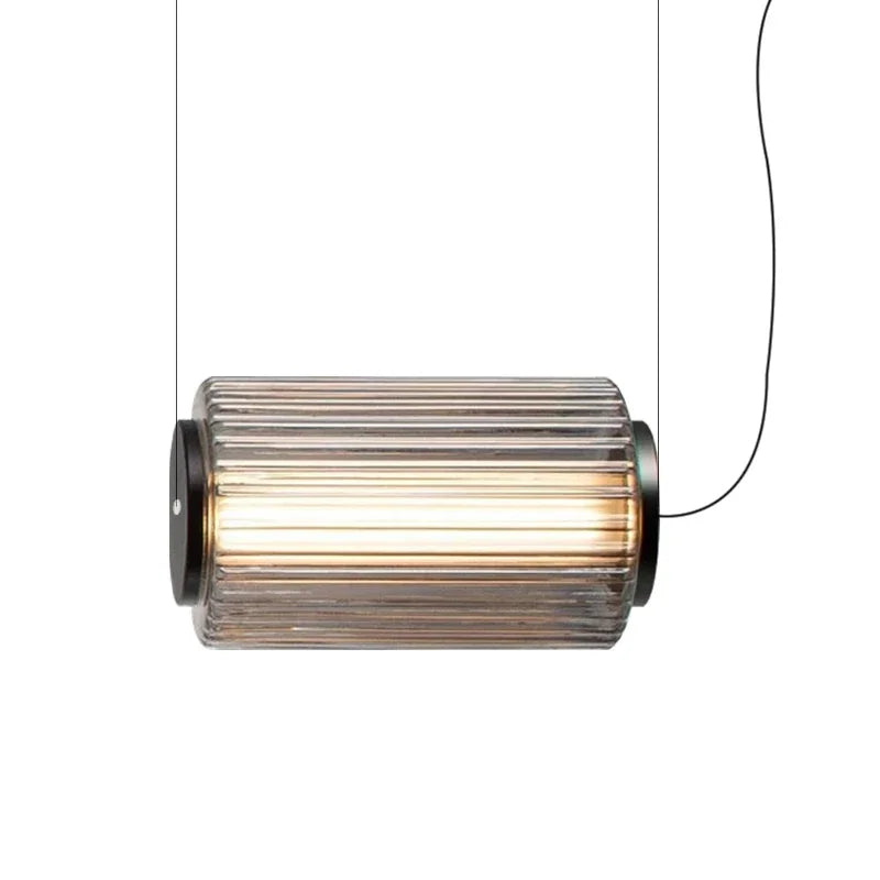 Mallory Column Glass Vertical Pendant Light