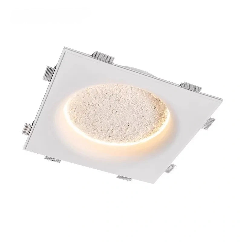 Moon Halo Recessed Gypsum Ceiling Light, Wall Light