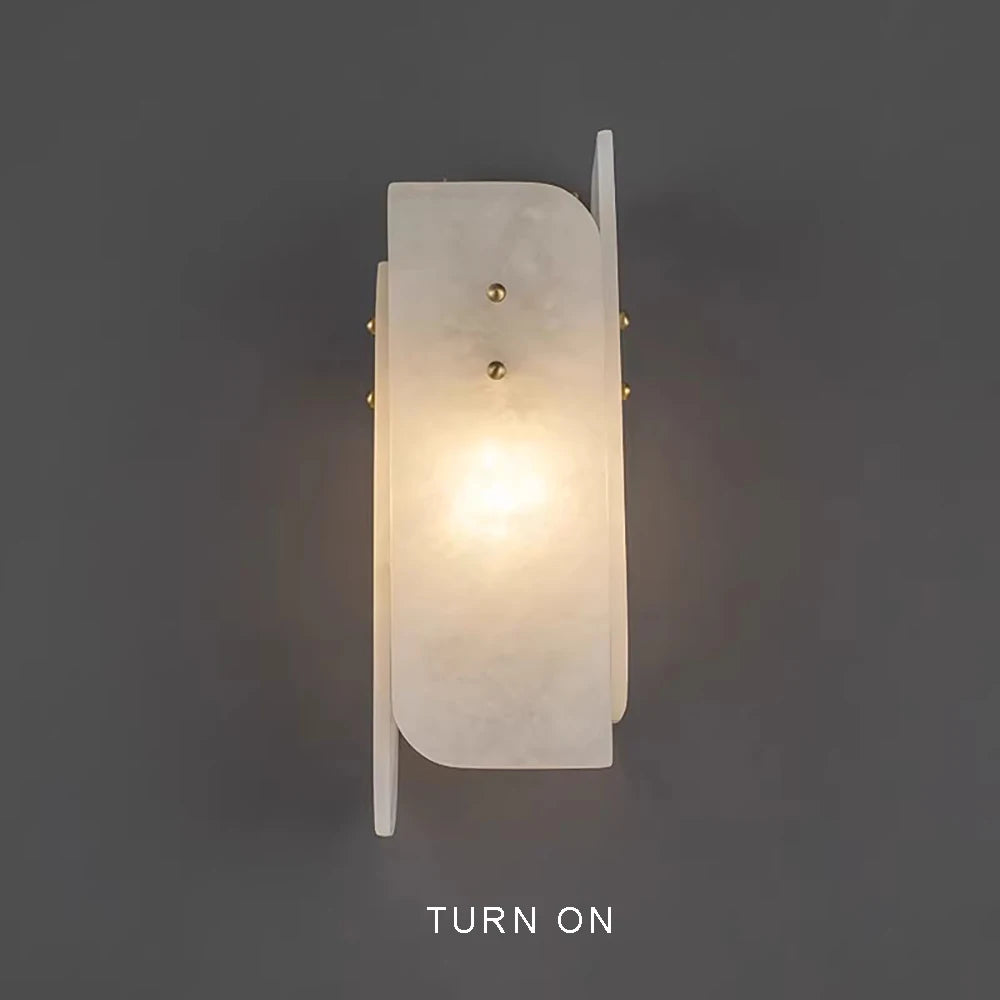 Daphne Laurel Alabaster Wall Sconce