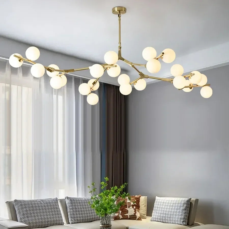 Astrid Tree Branch Adjustable Molecular Chandelier