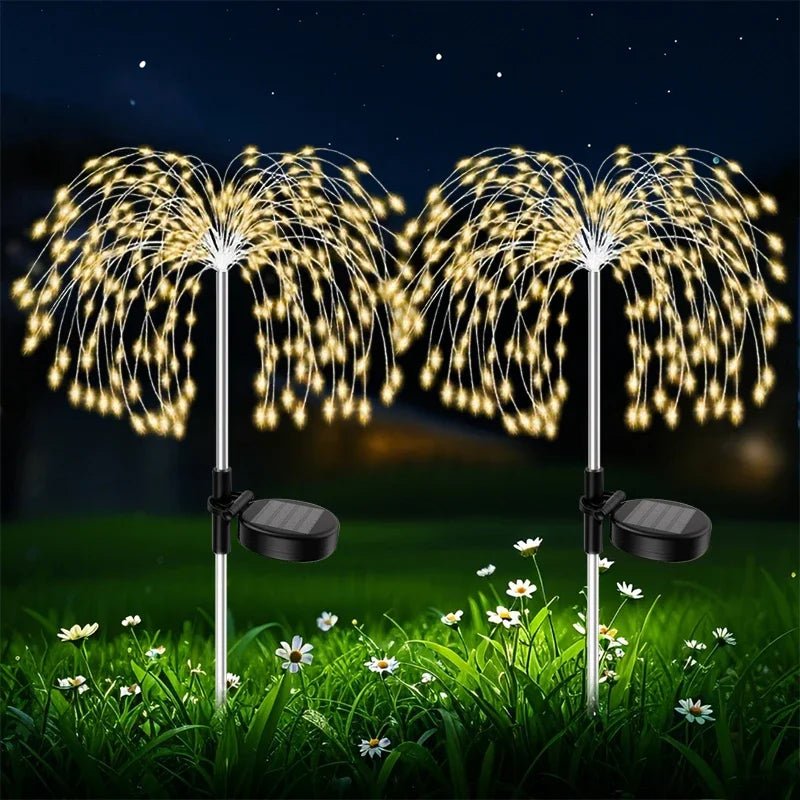 Willow-Inspired Solar Lawn LED Lights