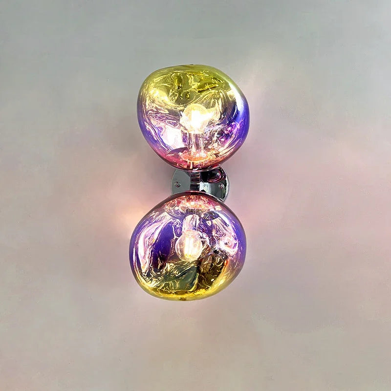 Nordic Lava Double Globe Wall Sconce