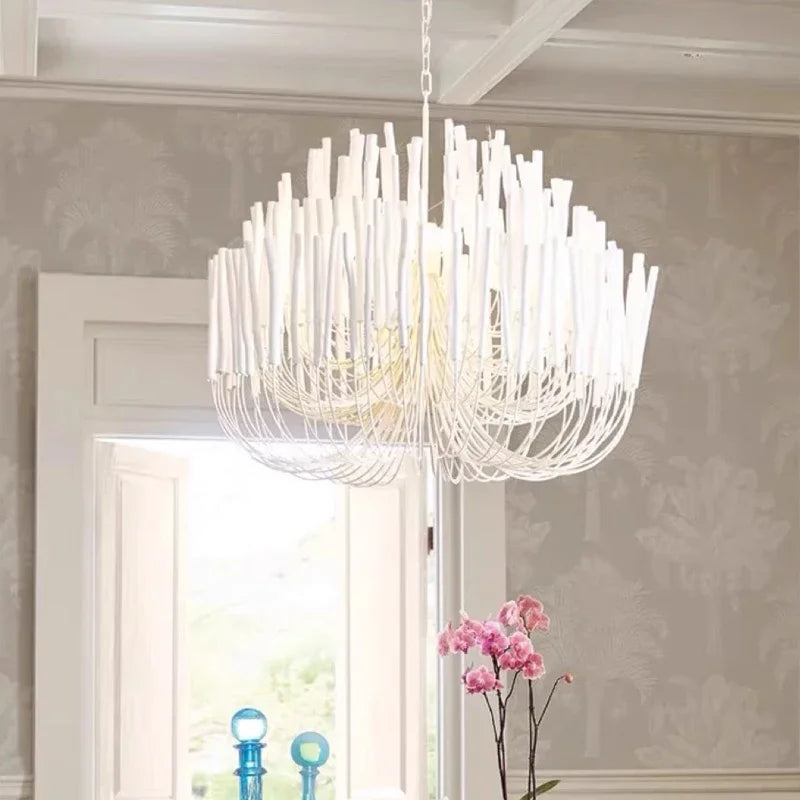 Agave Abstract Wood Chandelier