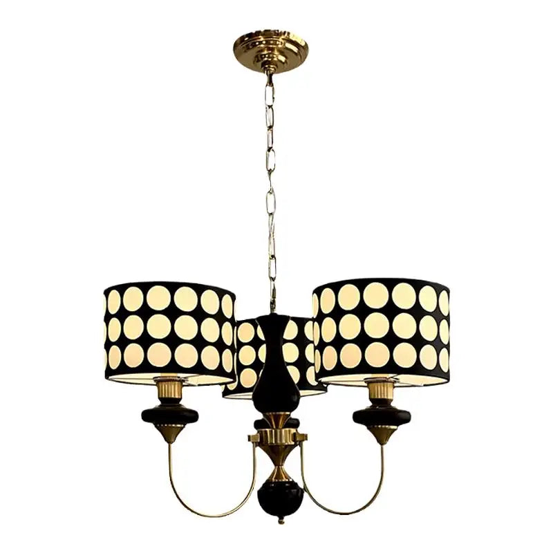 Colette Mid-Century Polka Dot Chandelier