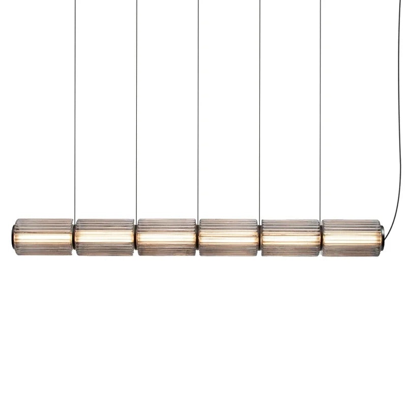 Mallory Column Glass Vertical Pendant Light