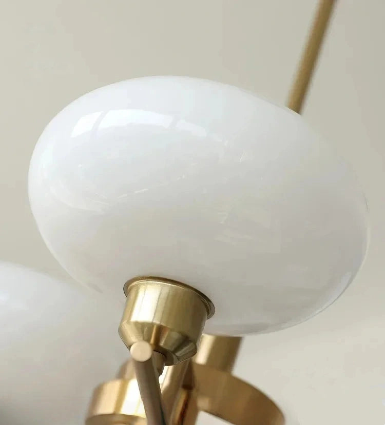 Oria Bauhaus Glass Chandelier & Wall Sconce