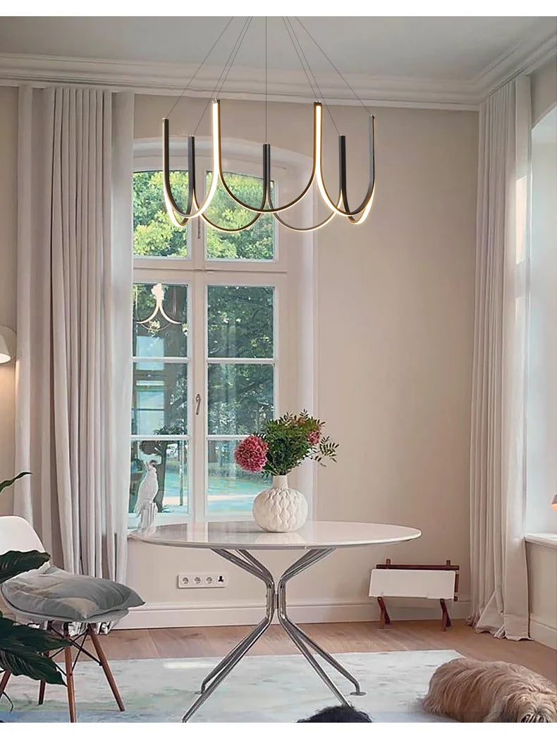 Modern U-Shape LED Pendant Light