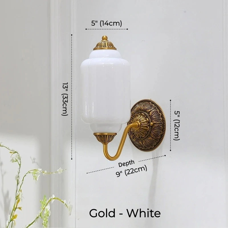 Camille Ribbed Glass Wall Sconce