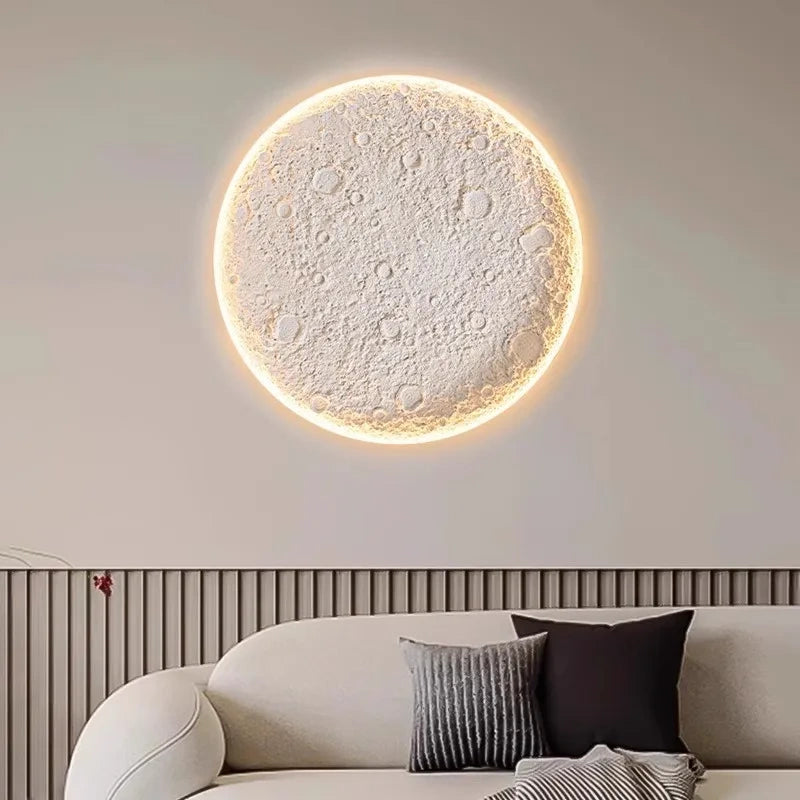 Moon Halo Recessed Gypsum Ceiling Light, Wall Light