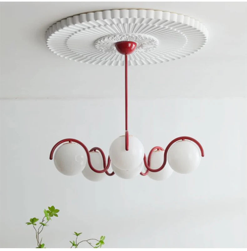 Colette 6-Globe Glass Pendant Light