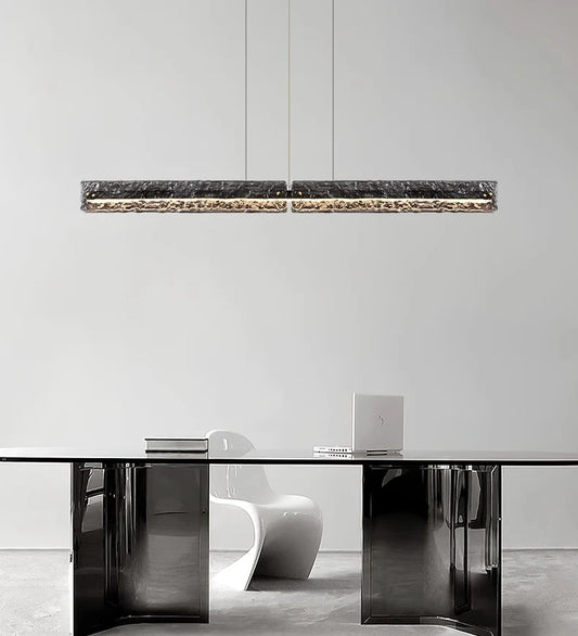 Bling Textured Glass LED Pendant Light for Dining Room