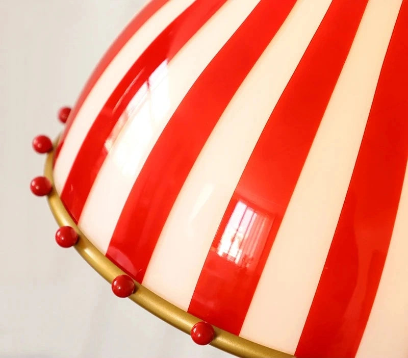 Rosetta Red Stripe Table Lamp & Pendant Light