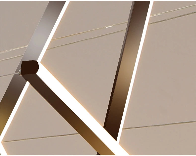 Hoell Geometry Layered Multi-Layers LED Chandelier, Black