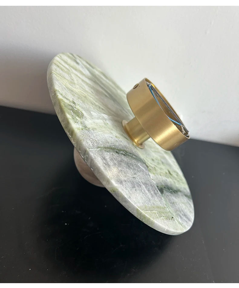 Luna Alabaster Disc Wall Light