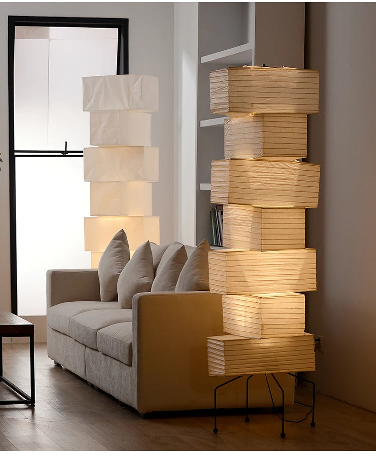 Nomi Rice Paper Floor Lamp Collection