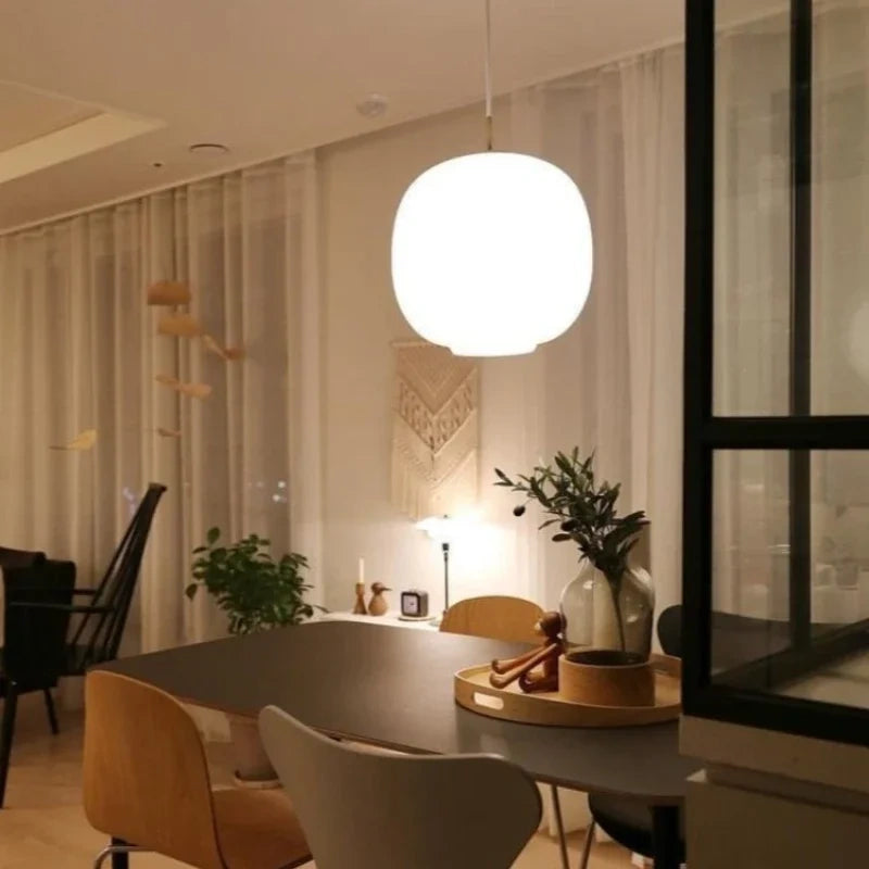 Alba Milk White Glass Pendant Light