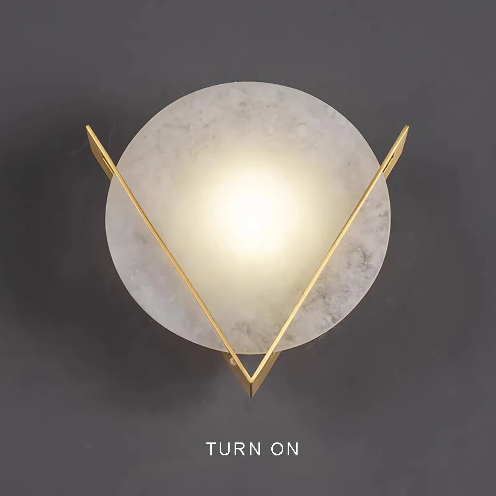 Daphne Laurel Alabaster Wall Sconce