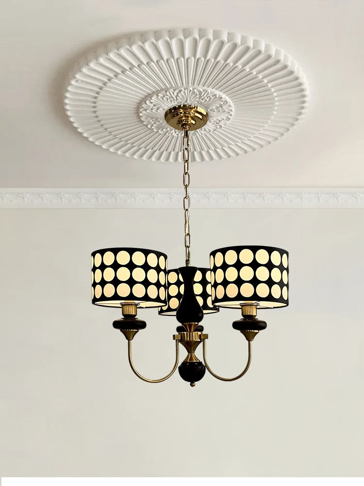 Colette Mid-Century Polka Dot Chandelier
