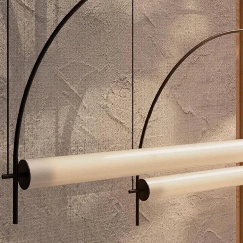 Designer Arched Linear LED Pendant Light, Dimmable