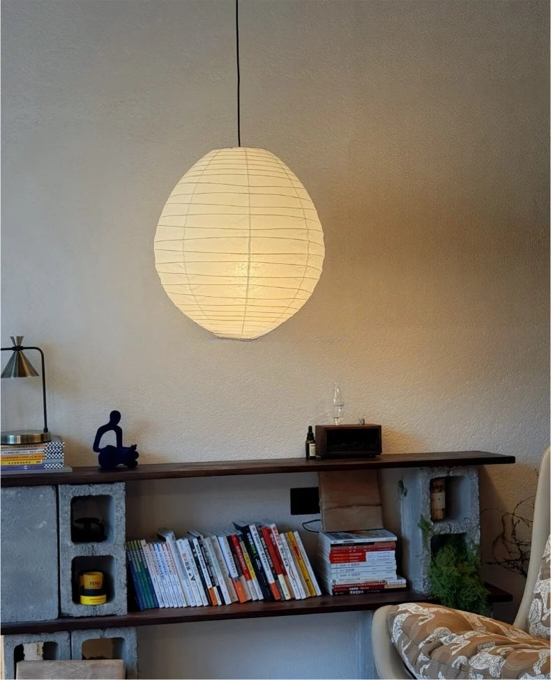 Aki Rice Paper Globe Pendant Light
