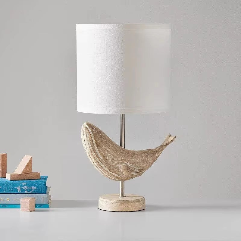 Fable Animal & Moon Wood Table Lamp